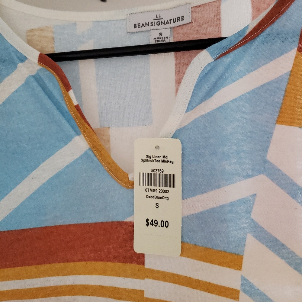 L.L. Bean T Shirt splitneck - Picture 3 of 4